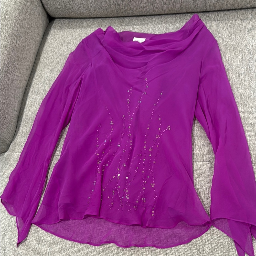 Chic Magenta Women's Blouse
